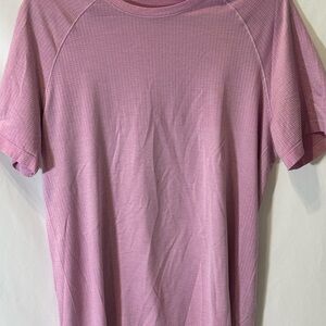 Lululemon Light Pink Metal Vent Tech Short Sleeve Tee